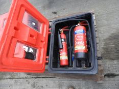 *Fire Extinguisher Box Containing One Dry Powder and One CO2 Fire Extinguishers