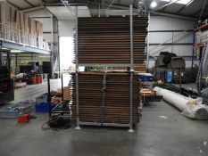 *Stillage Containing 6ft Banqueting Tables; Nine 1800x900, Fourteen 1800x700