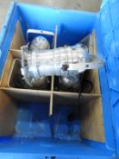 *Crate Containing 5 Polished Aluminium PAR30 Lamps