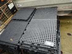 *Pallet of Black Plastic Flooring