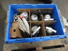 *Box Containing 5 PAR10 Mini Polished Aluminium Candle Lamps with LED Bulbs and Power Supply Cables