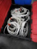 *Box Containing 20+ Power Supply Cables with Wieland 20A Plugs and Sockets
