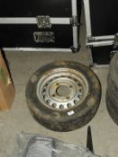 *Two 195/50R13c Part Worn Tyres on Four Stud Steel Rims to suit Trailer