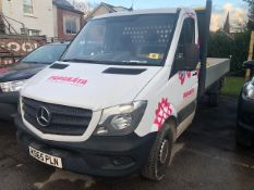 *Mercedes Sprinter Flatbed Pick Up with Drop Sides Reg: KS65 PLN, Mileage: 56615