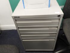 *Grey Four Drawer Filing Cabinet plus LED Wax Candles