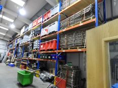 *Eleven Bay of Heavy Duty Pallet Racking Comprising 12 Uprights, 72 Beams, and Boarding