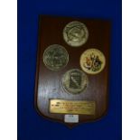 French Navy Plaque dated 1992, 32cm high