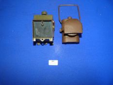 Two Undated Military Bike Lamps