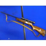 BSA Meteor .22 Air Rifle with Weaver Telescopic Sight, Moulded Recoil Pad, & Sling