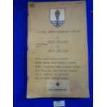Copy of The Record of Unit Making up the Central Mediterranean Forces