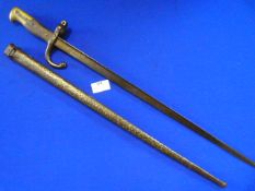 Gras Bayonet with Scabbard (in relic condition)