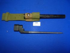 British No.04 Mk. II "Pig Sticker" Bayonet with Adapted Frog