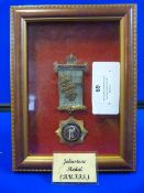 Framed Buffs Medal (Johnston Collection, Fort Paull)