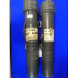 Pair of 84mm Mortar Bomb Cases