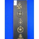 Five Army Cap Badges