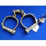 Police Handcuffs by Hiatt with Key