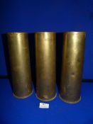 Three 18lb Shell Cases