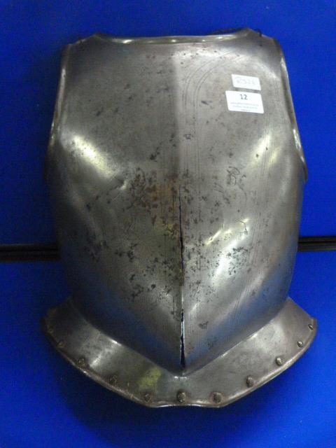 Breastplate with Worn Period Engraving