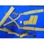 Quantity of Webbing Equipment Including Holster, Shoulder Straps and 303 Pull Throughs