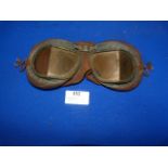 Pair of Leather Goggles