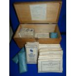 Box of Assorted Bandages and Dressing (some dated 1939)