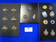 Miscellaneous Lot of Captains Pips, Brass and Enamel Badges