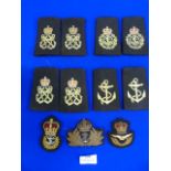 Royal Navy Epaulettes and Cap Badges