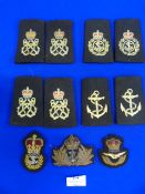 Royal Navy Epaulettes and Cap Badges