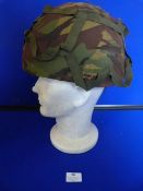 British Helmet with DPM Cover