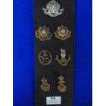 Seven Assorted British Cap Badges