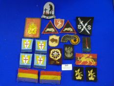 Assorted Cloth Unit and Other Badges