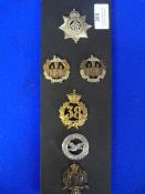 Six Assorted British Cap Badges