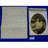 Signed Letter from General Montgomery dated 1964, with Copy of Montgomery of Alamein