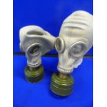 Two Cold War Era Russian Gas Masks