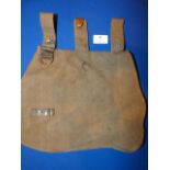 Post War German Canvas & Leather Bread Bag