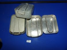 Three Sets of British Mess Tins