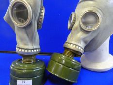 Two Cold War Era Soviet Gas Masks