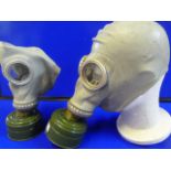 Two Cold War Era Soviet Gas Masks