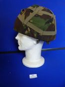 British Helmet with DPM Cover