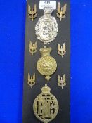 Six SAS and Three Other Cap Badges