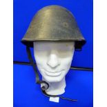 Undated Eastern European Helmet with Liner & Chin Strap