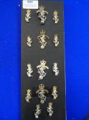 Fourteen Cap Badges