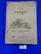 Daimler 1 & 2 Training manual dated 1945