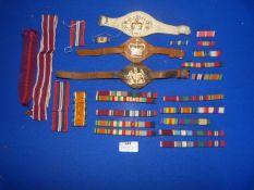 Job of of Medal Ribbons and Sargent Majors Rank Insignia