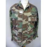 US Rangers Woodlands Camo Jacket with Associated Insignia
