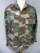 US Rangers Woodlands Camo Jacket with Associated Insignia