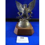 Metal on Wood Desk Ornament "39 Engineer Regiment" ~13cm high