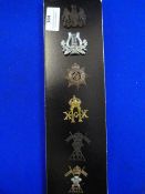 Six Army Cap Badges