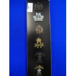 Six Army Cap Badges