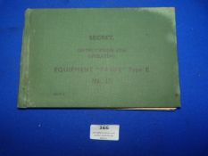 Operating Manual for Tabby Night Vision Equipment dated 1944